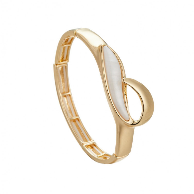 Claudy - Bracelet elastique Blanc