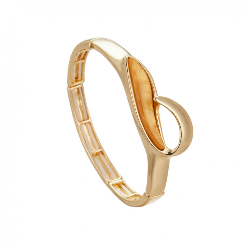 Claudy - Bracelet elastique Ocre