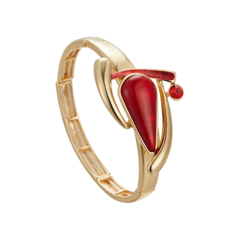 Charifa - Bracelet elastique Rouge