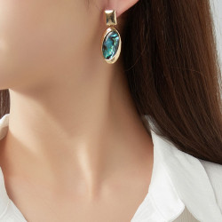 Chorouk - Boucle d'oreille tige Blanche