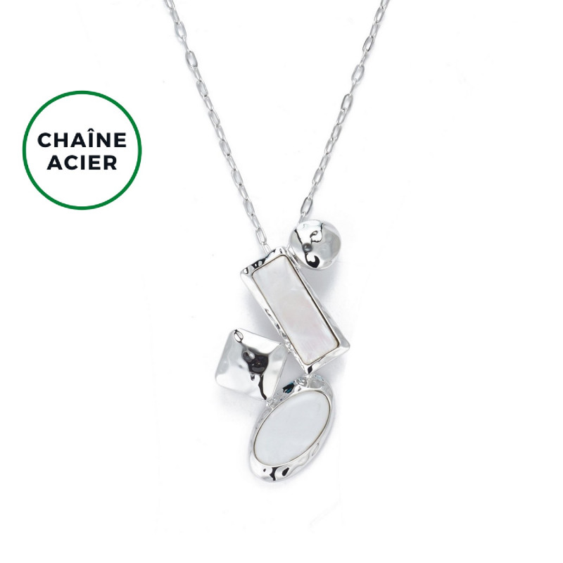 Chorouk - Sautoir Blanc