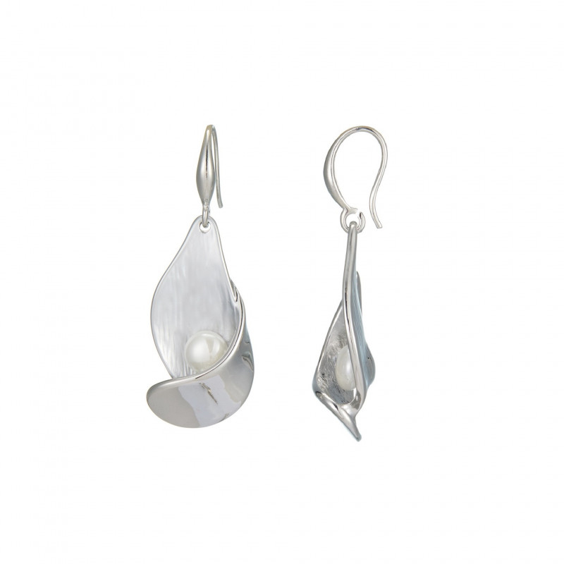 Gertie - Boucle d'oreille crochet Argentée