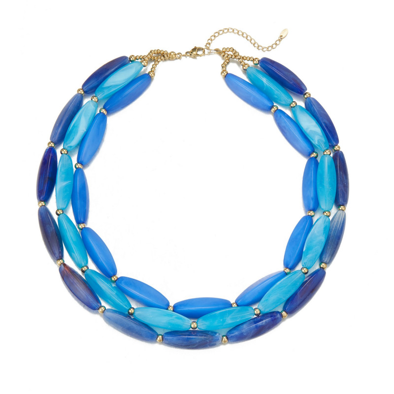 Umayma - Collier bleu