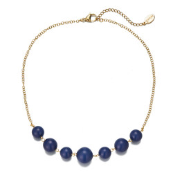 Ursila - Collier Bleu marine
