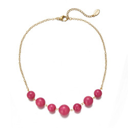Ursila - Collier Fuchsia