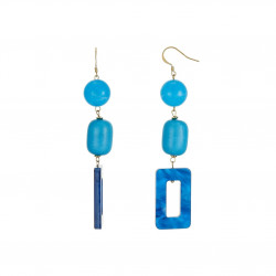 Uvild - Boucle d'oreille percée bleue
