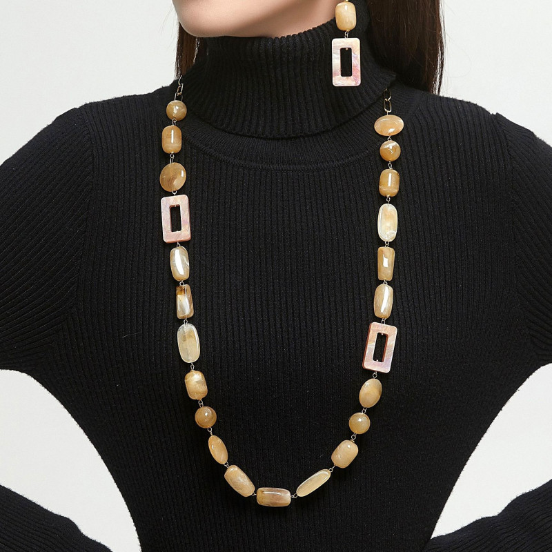 Uvild - Sautoir beige