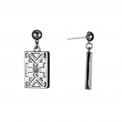Gabrielle - Boucles d'oreilles tige noir
