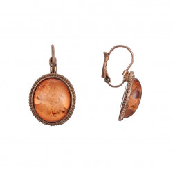 Cora - Boucles d'oreilles tige marron