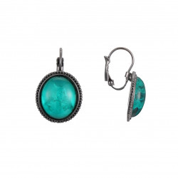 Cora - Boucles d'oreilles tige bleu