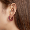 Bayo - Boucle d'oreille tige Rouge