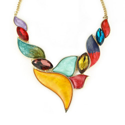 Azur - Collier doré multicolore