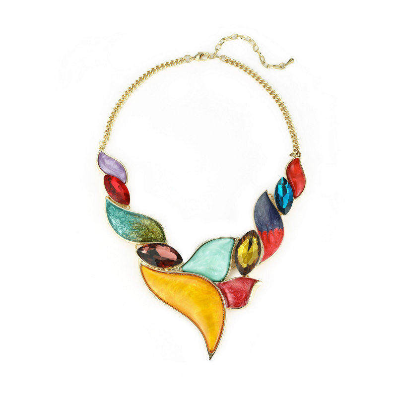 Azur - Collier doré multicolore