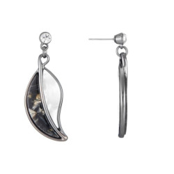 Anis - Boucle d'oreilles tige noir