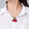 Kanta - Collier cerise