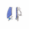 Faradice - Boucle d'oreille clip bleue