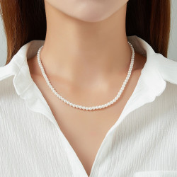 Saroui - Collier perle de nacre (0.4cm)