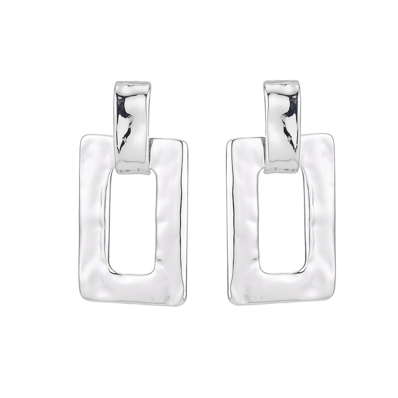 Gracilia percée - Boucle d'oreille tige argentée