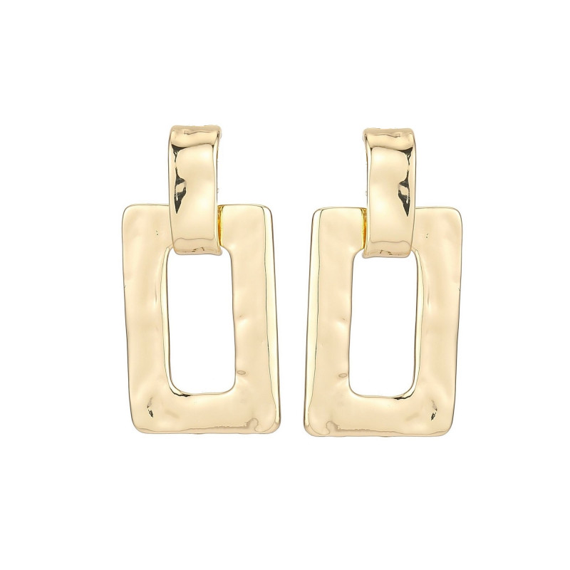 Gracilia percée - Boucle d'oreille tige dorée