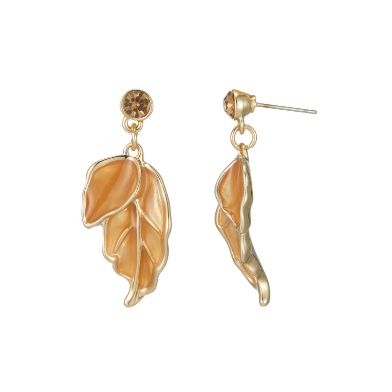 Celestina - Boucle d'oreille tige Ocre