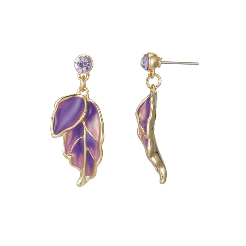 Celestina - Boucle d'oreille tige Violette