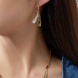 Chourouk - Boucle d'oreille crochet Mauve