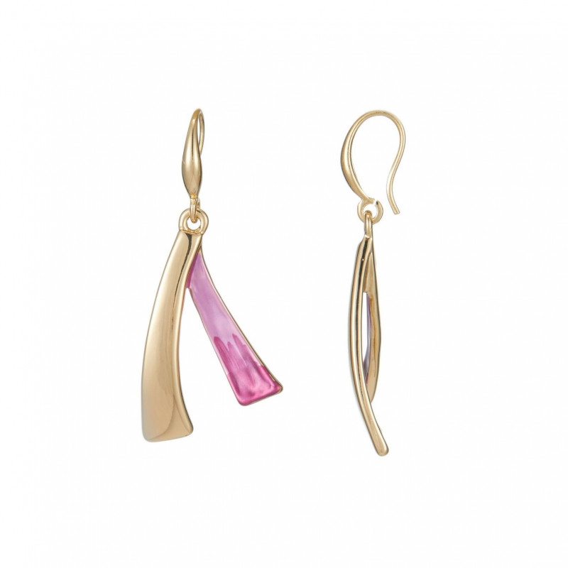 Chourouk - Boucle d'oreille crochet Mauve