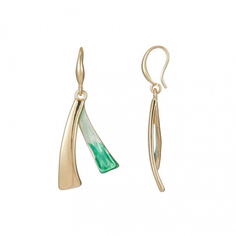 Chourouk - Boucle d'oreille crochet Verte