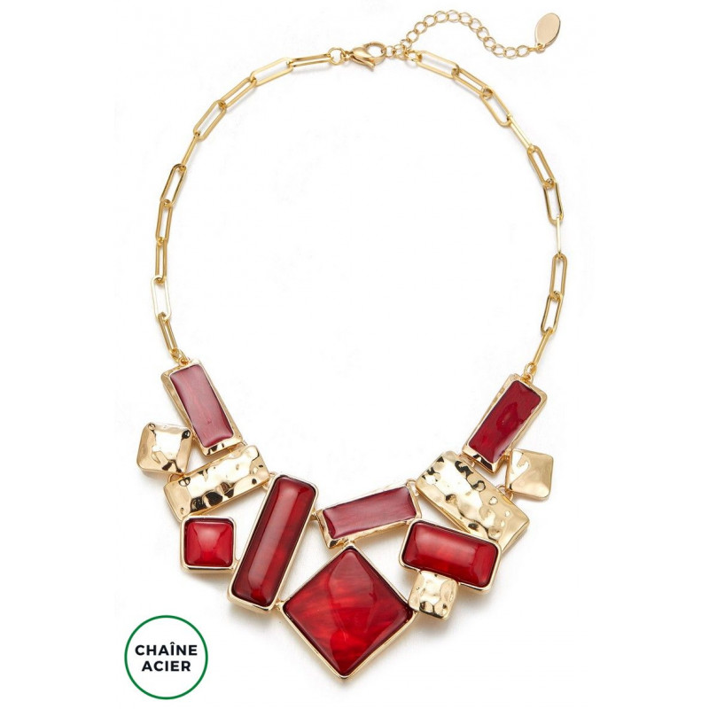 Afraa - Collier Rouge