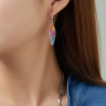 Eleni - Boucle d'oreille crochet Multicolore