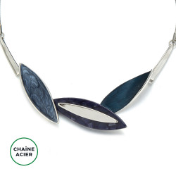 Eleni - Collier Bleu marine