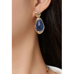 Azenora - Boucle d'oreille tige Bleue