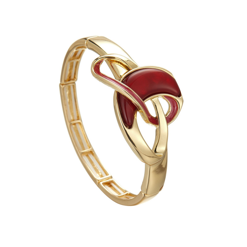Emelina - Bracelet élastique Rouge