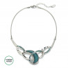 Emelina - Collier Gris bleuté