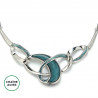 Emelina - Collier Gris bleuté