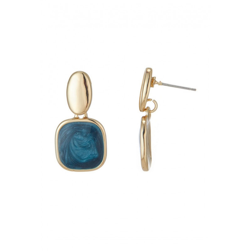 Arielle - Boucle d'oreille tige Turquoise