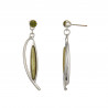 Ensa - Boucle d'oreille tige olive
