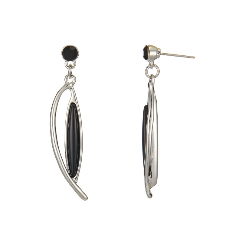 Ensa - Boucle d'oreille tige noire