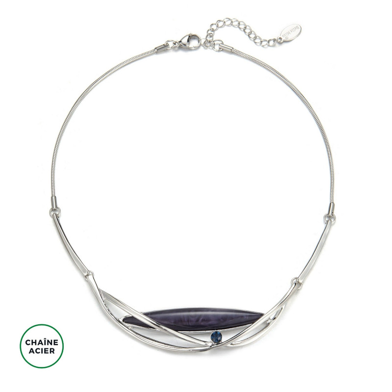 Ensa - Collier bleu marine