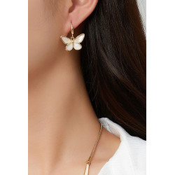 Albinenn - Boucle d'oreille crochet Verte