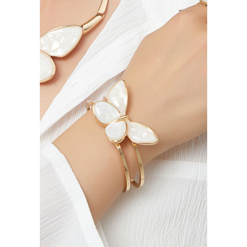 Albinenn - Bracelet rigide Blanc