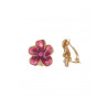 Annoussa - Boucle d'oreille clip Fuchsia