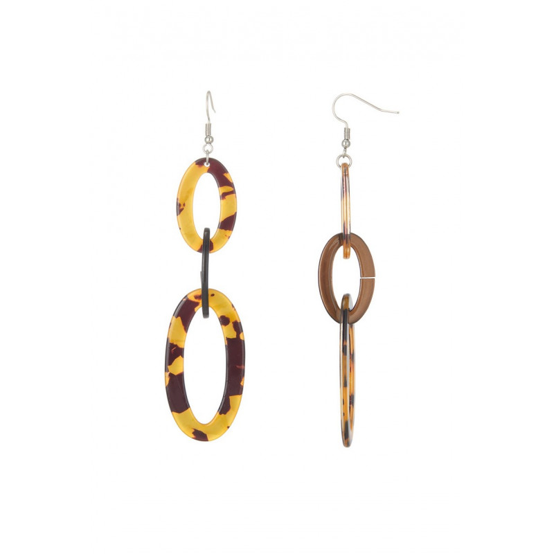 Anat - Boucle d'oreille crochet Marron