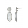Annette - Boucle d'oreille tige Blanche