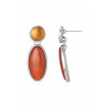 Annette - Boucle d'oreille tige Orange