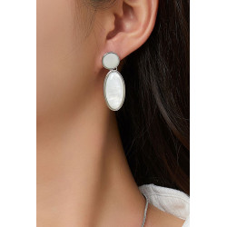 Annette - Boucle d'oreille tige Verte