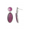 Annette - Boucle d'oreille tige Violette