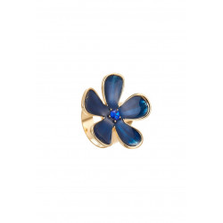 Azma - Bague réglable Bleue