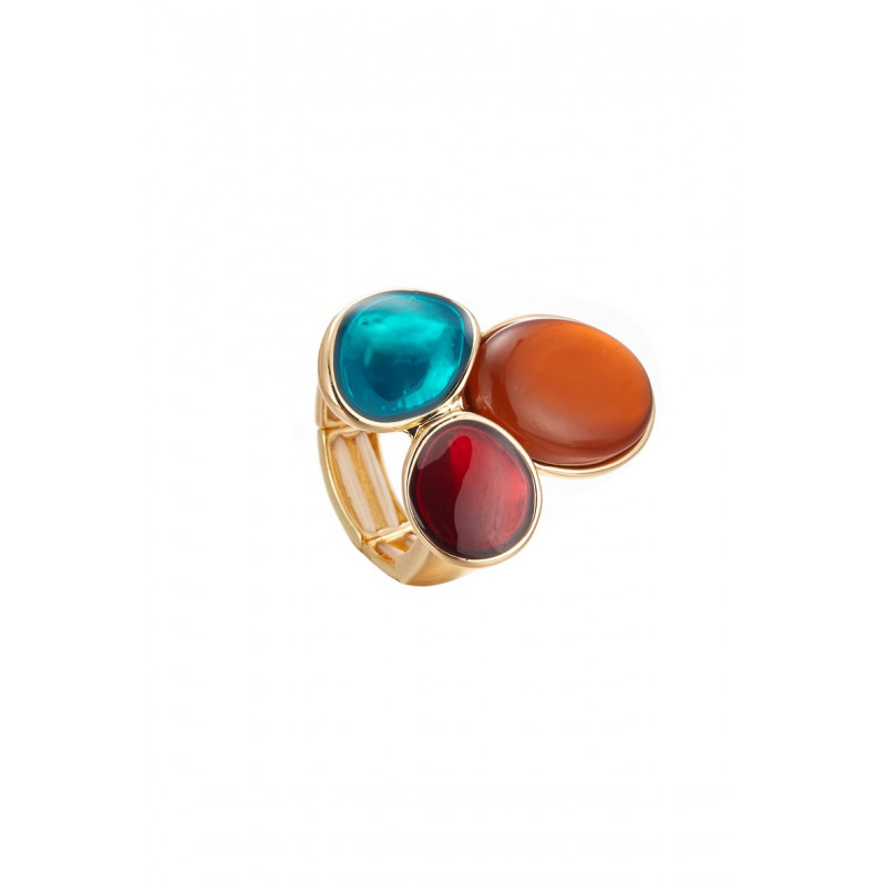 Aliette - Bague élastique Multicolore