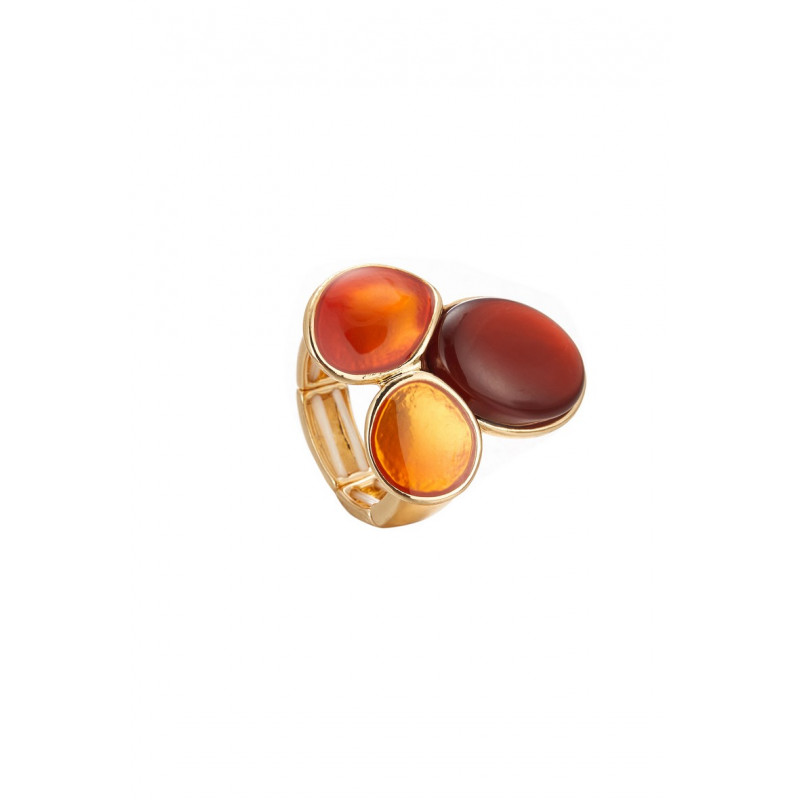 Aliette - Bague élastique Orange